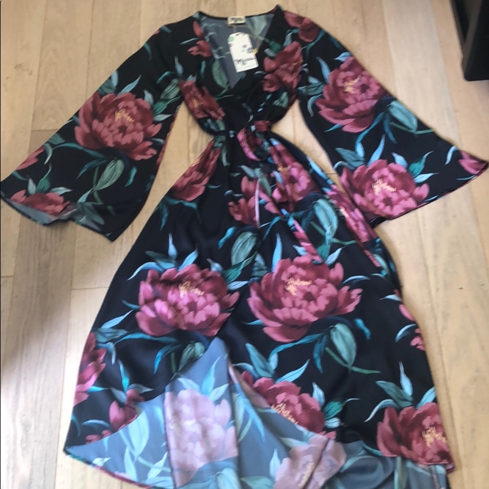 Floral Wrap Dress